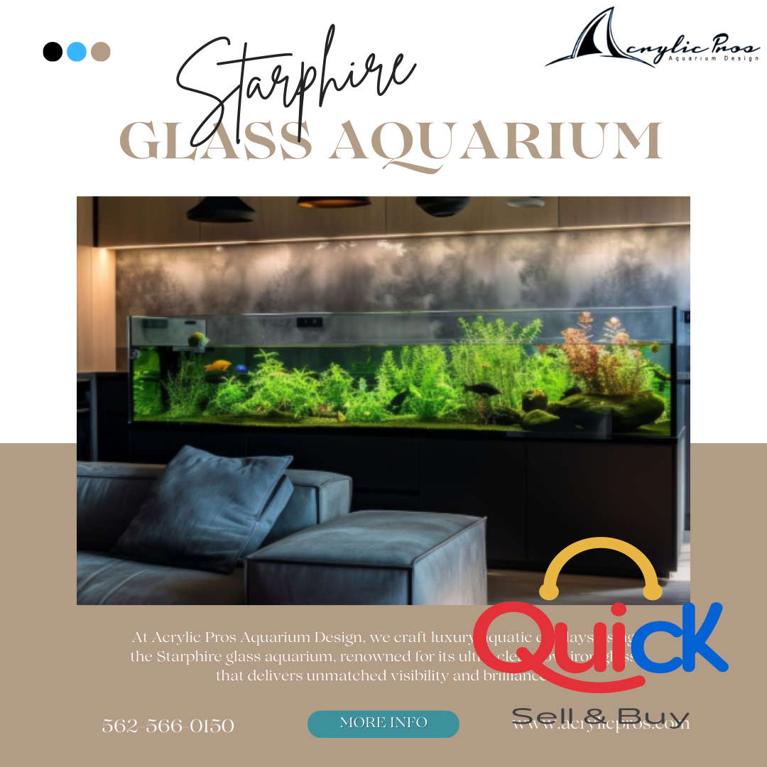 Premium Starphire Glass Aquarium for Crystal